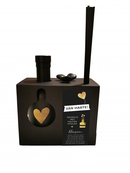 Geurolie met stokjes black 02