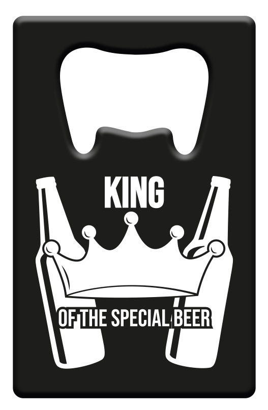 Metal beer opener - King of the special beers