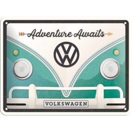Tin Sign 15 x 20 cm VW Bulli Adventure NA26222