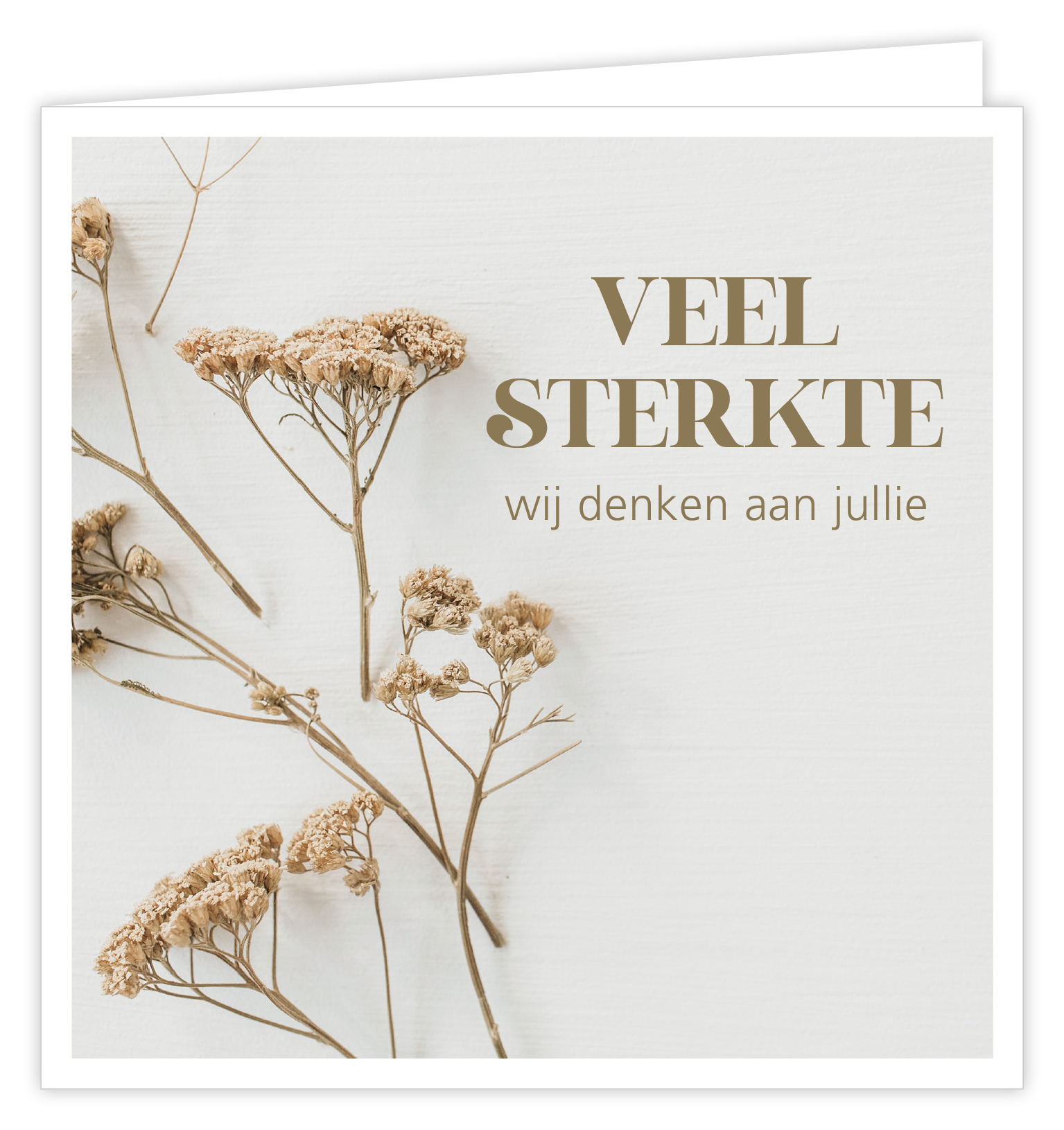 Veel sterkte wij denken aan jullie