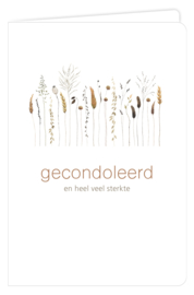 Gecondoleerd en heel veel sterkte