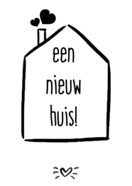 A6 kaart een nieuw huis