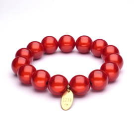 Galaxy Pearl Armband 14mm Rood