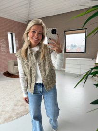 Hayley Gilet Luipaard Maat XS