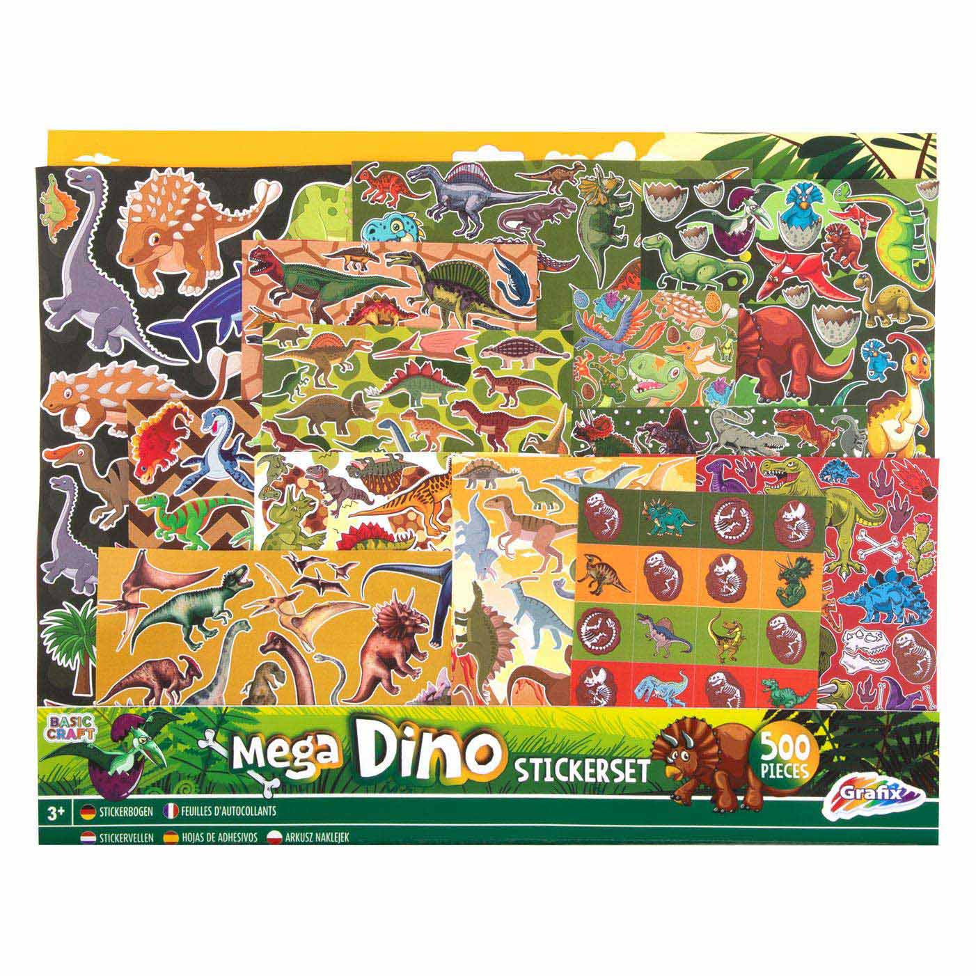 Mega Sticker Set Dino 500pcs