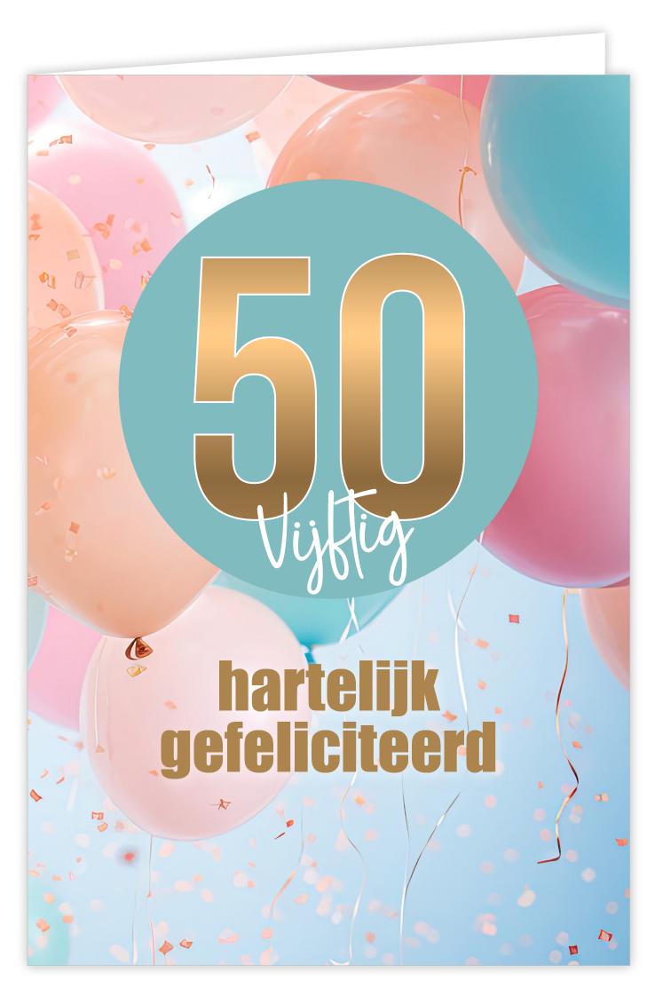 50 hartelijk gefeliciteerd