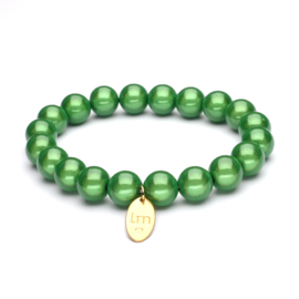 Galaxy Pearl Armband 10mm Groen