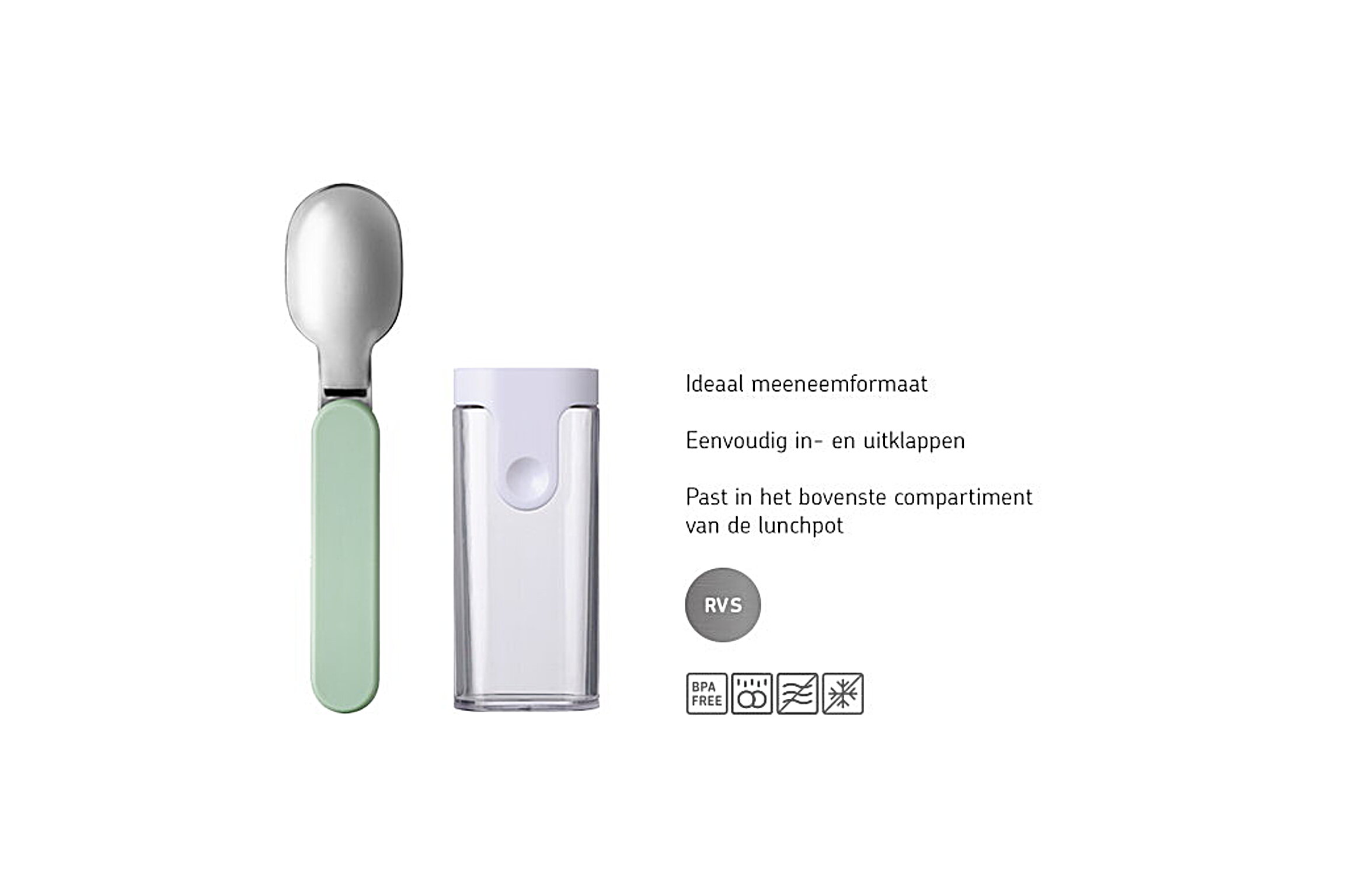 folding spoon ellipse - nordic black