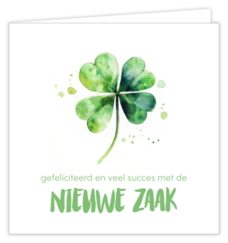 Gefeliciteerd en veel succes met de nieuwe zaak