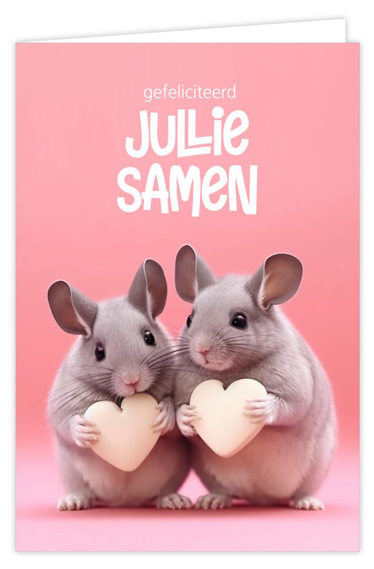 Gefeliciteerd jullie samen
