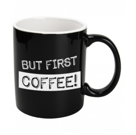 Black & White Mugs - But first coffee