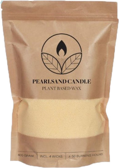 Pearlsand kaarsenzand candle 400gr cream