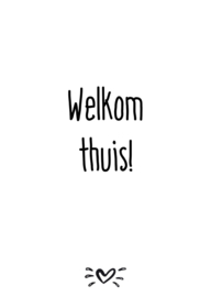 A6 kaart welkom thuis