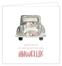 Gefeliciteerd en veel geluk met jullie huwelijk