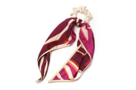 Lila Maine Scrunchie haarelastiek sjaal detail