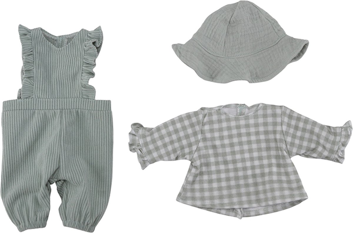 LD4583 Babypop kleertjes Green Check