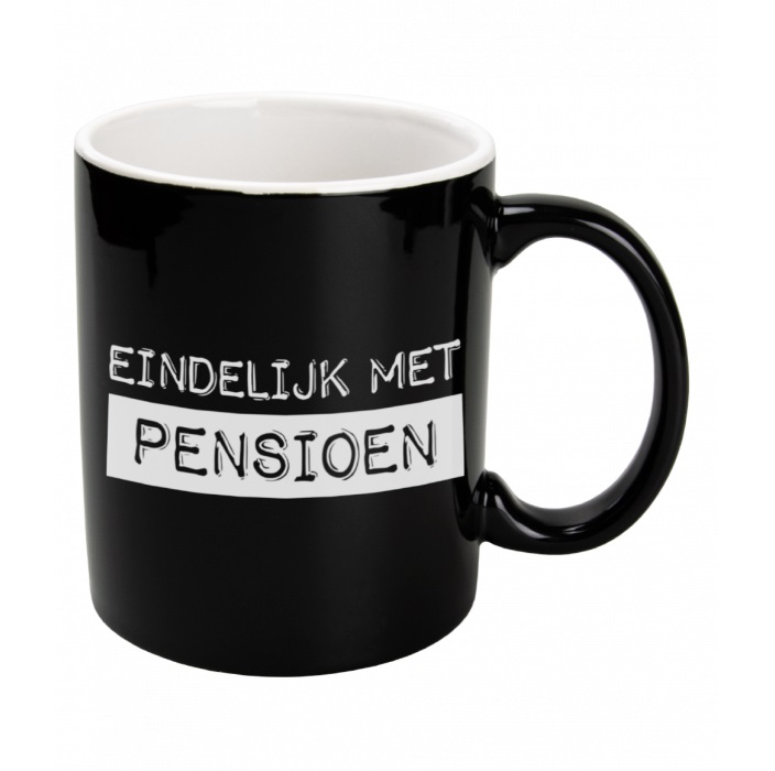 Black en White Mugs - Pensioen