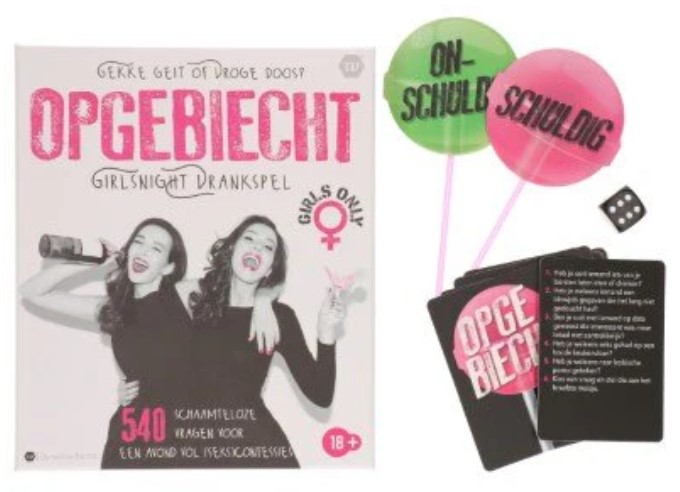 Drankspel - Opgebiecht - girlsnight
