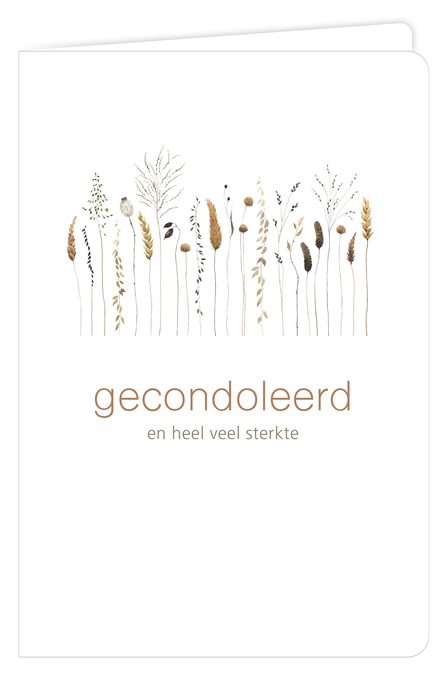 Gecondoleerd en heel veel sterkte