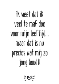 A6 kaart ik weet dat ik veel te maf doe