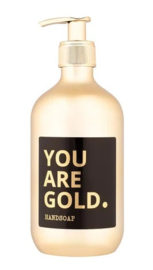 Bottle Language You are gold - Gouden zeeppompje - 500 ml