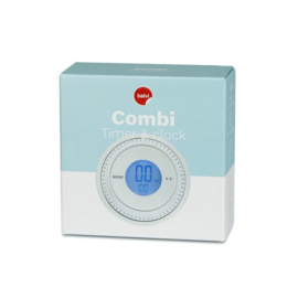 Timer & clock,Combi,white,2xAAA