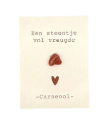 Cadeau kaartje carneool