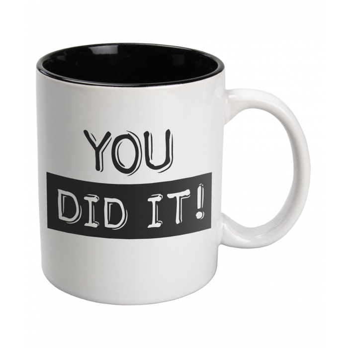 Black en White Mugs - You did it