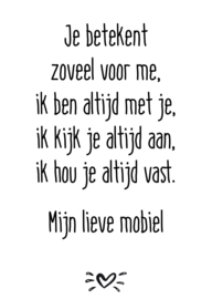 A6 kaart je betekent zoveel voor me