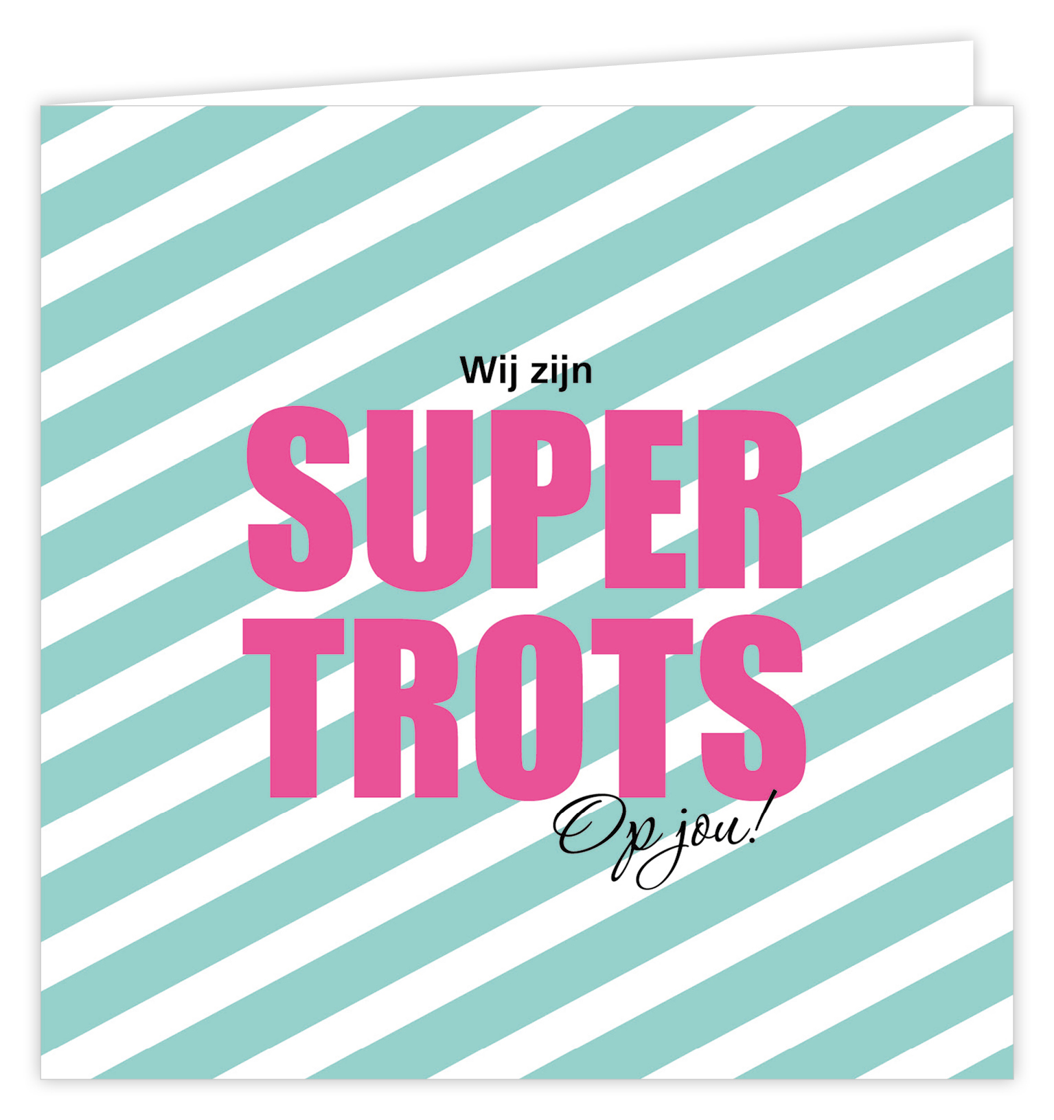 Wij zijn SUPER TROTS op jou!