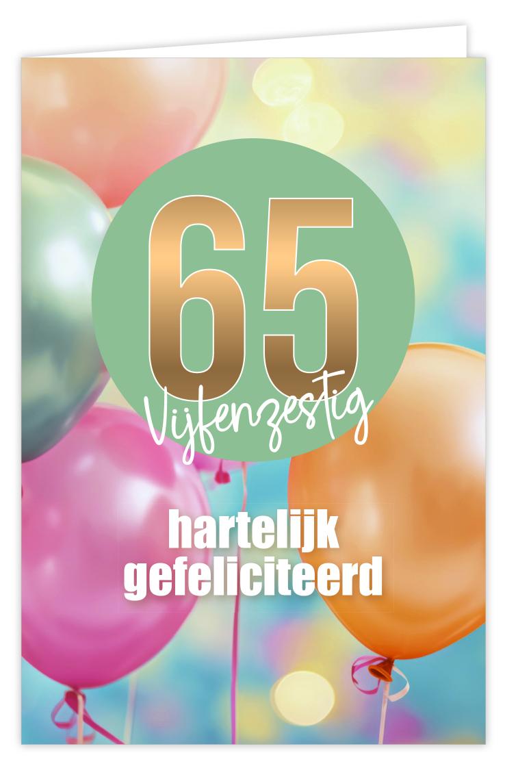 65 hartelijk gefeliciteerd