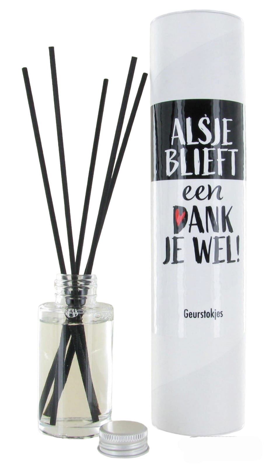 Geurstokjes in koker wit
