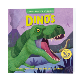 Stickers plakken op nummer - Dinos