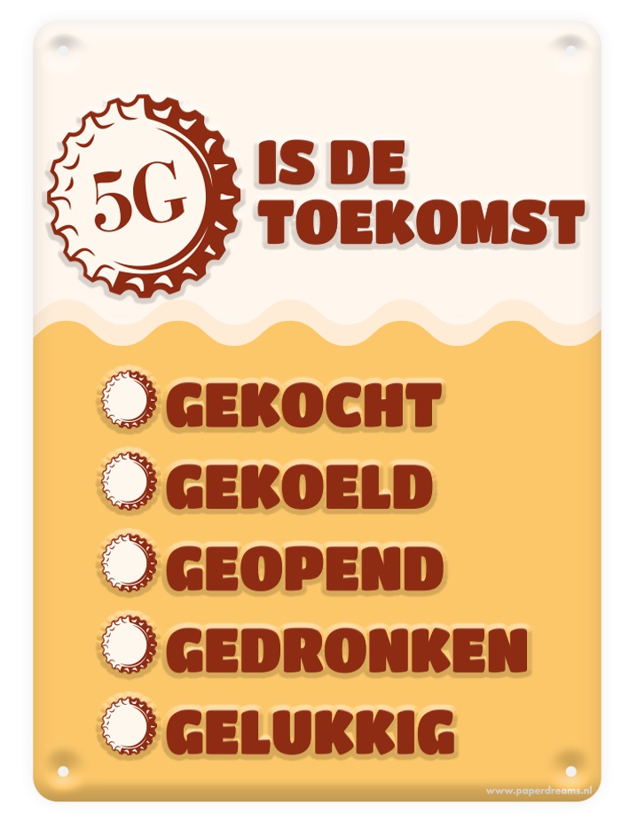 Metal signs - 5G is de toekomst