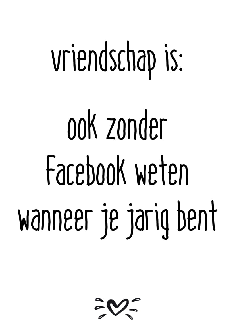 A6 kaart vriendschap is
