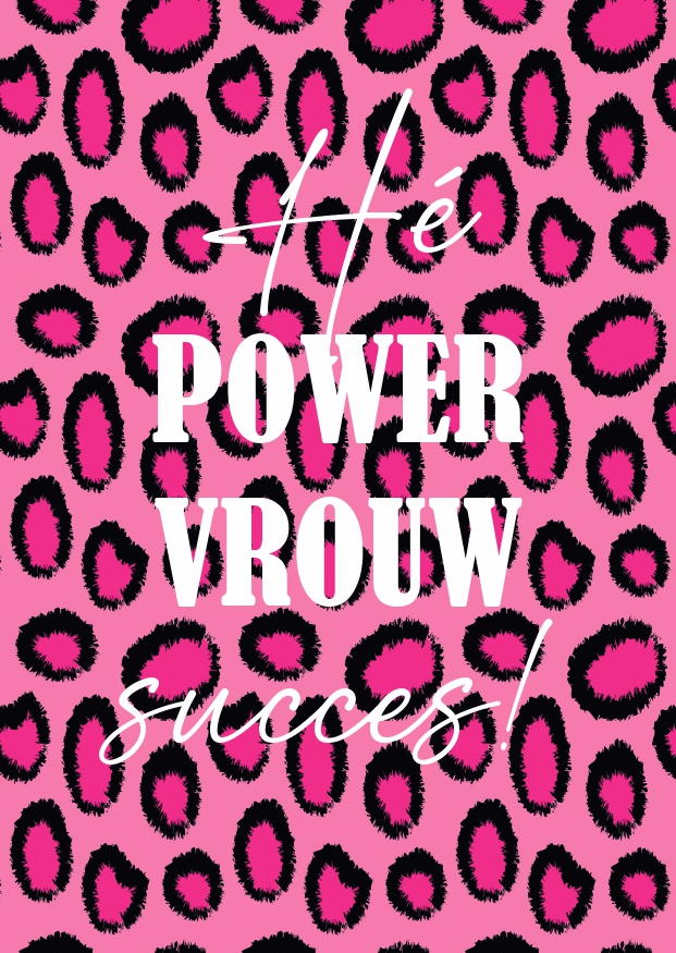 A6 kaart  hey power vrouw succes