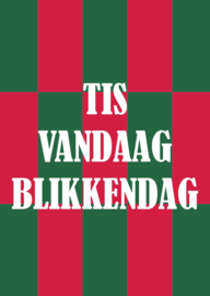 A6 kaart  tis vandaag blikkendag