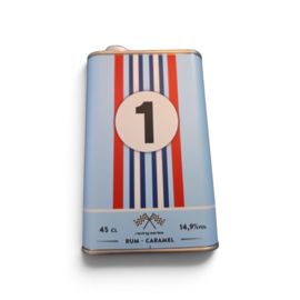 Blik retro blauw - rood nr 1 RC likorette 14,9%