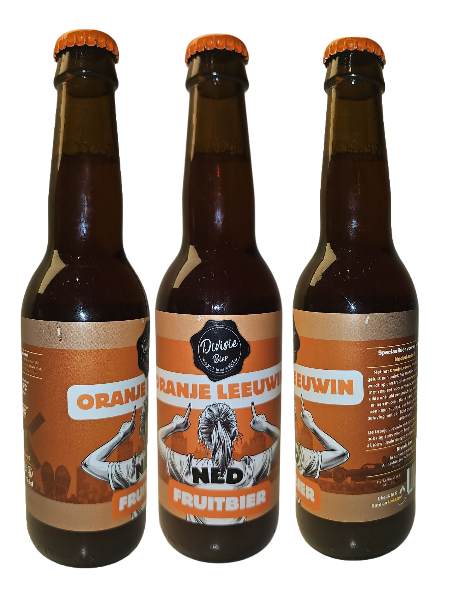 Divisie Bier - Oranje Leeuwin - Fruitbier (33cl)