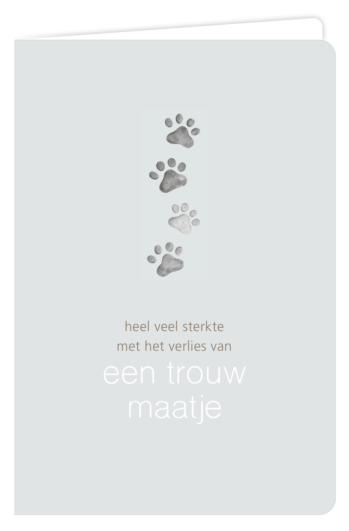 Heel veel sterkte met het verlies van een trouw maatje