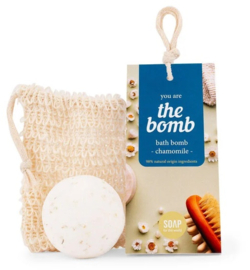 SOAP for the world Youre the bomb! - Bruisbal met washand - Chamomile