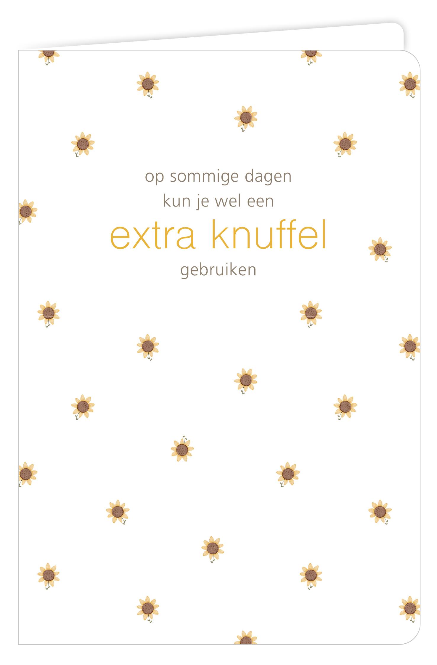 Op sommige dagen kun je wel een extra knuffel gebruiken