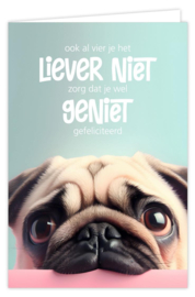 Ook al vier je het liever niet zorg dat je wel geniet