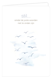 Stil... omdat de juiste woorden niet te vinden zijn