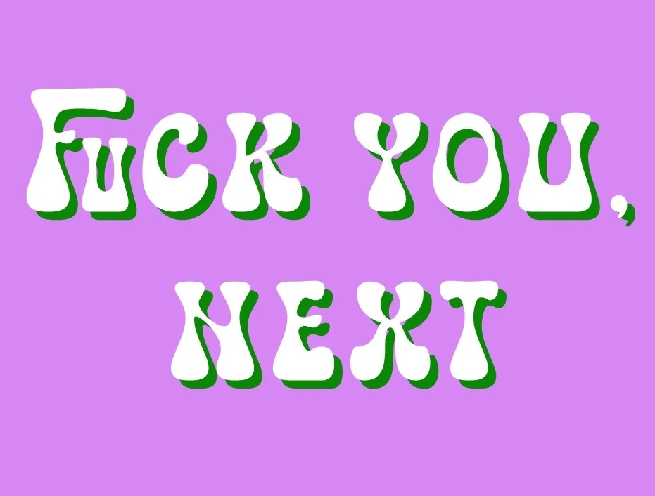 Tegeltje fuck you next