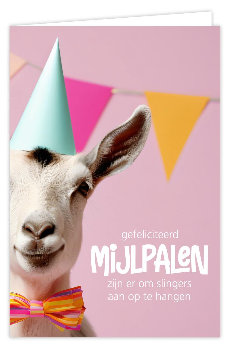 Gefeliciteerd mijlpalen zijn er om slingers aan op te hangen