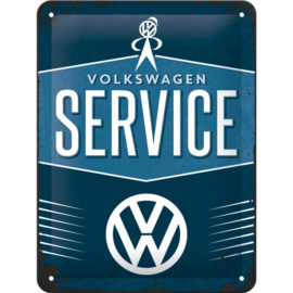 Tin Sign 15 x 20 cm VW Service NA26184
