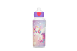 drinking bottle pop-up campus 400 ml - unicorn glow