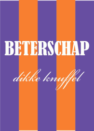 A6 kaart  Beterschap  dikke knuffel