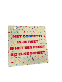 Tegeltje confetti